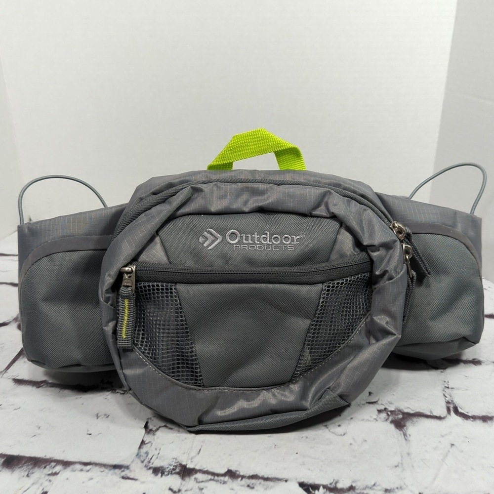 Outdoor Products Fanny Pack Hiking Camping Drink Holder Adjustable Strap Pack